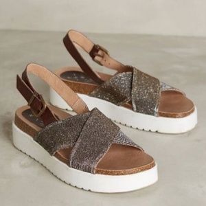 KMB Shimmered Diamantina Flatforms